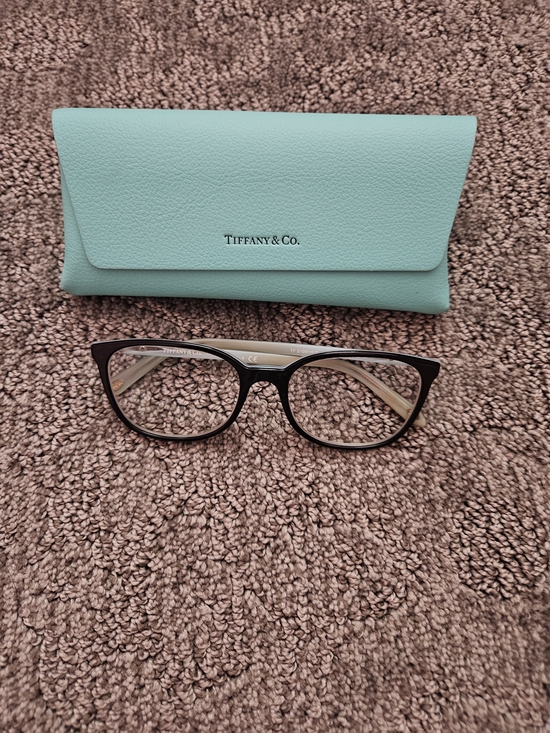 Tiffany & Co. Accessories - Tiffany & Co. Eyeglasses Women's TF2109BF 8193 Black on Tiffany Blue Striped 53m